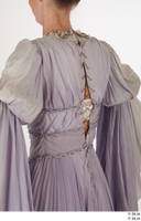  Photos Woman in Historical Dress 24 16th century Grey dress Historical Clothing decorated dress upper body 0004.jpg